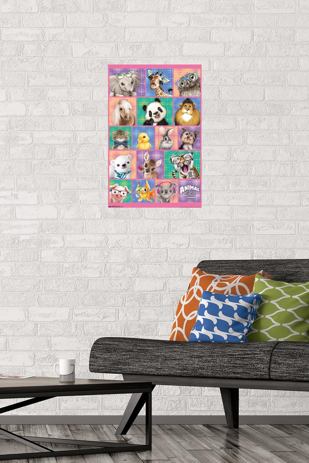 Animal Club - Group Wall Poster, 14.725" x 22.375"
