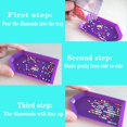 thumbnail image 4 of 20 bandejas de plástico morado para pintura de diamantes, organizador de bandejas de clasificación de cuentas de 3,5 pulgadas x 1,9 pulgadas, accesorios para herramientas de pintura de diama, 4 of 5