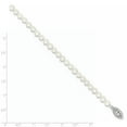 thumbnail image 2 of 925 Sterling Silver Rhodium 4-5mm White Freshwater Cultured Pearl Bracelet, 2 of 6
