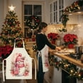 thumbnail image 4 of Luoshdecor Christmas Plaid Apron,Winter Merry Christmas Xmas Decorative Tree Apron with Strap for Adult Kitchen Party Gift 18.5 in, 4 of 6