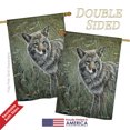 thumbnail image 3 of Breeze Decor 10089 Wildlife & Lodge Coyote 2-Sided Vertical Impression House Flag - 28 x 40 in., 3 of 3