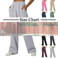 thumbnail image 3 of asjyhkr Cargo Pants Women Wide Leg Elastic Waist Pants Casual Loose Solid Color Breathable Running Hiking Workout Outdoor Pants with Multi Pockets, 3 of 4