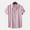Pink, variant on EQWLJWE Compression Shirt for Mens Summer Collar Shirts Casual Stripe Print Short Sleeve Button Down Shirts Loose Fit Beach Shirts Streetwear