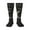3 Black, variant on Abstract Starry Sky Moon Print Thigh High Socks Extra Long Stretchy Sock Women Over Knee High Opaque Stocking Daily Wear
