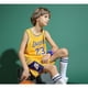 thumbnail image 3 of Lakers #23 Lebron James Jersey No.23 Basketball Uniform Set Kids Adults Children Yellow XS (110-120cm), 3 of 3