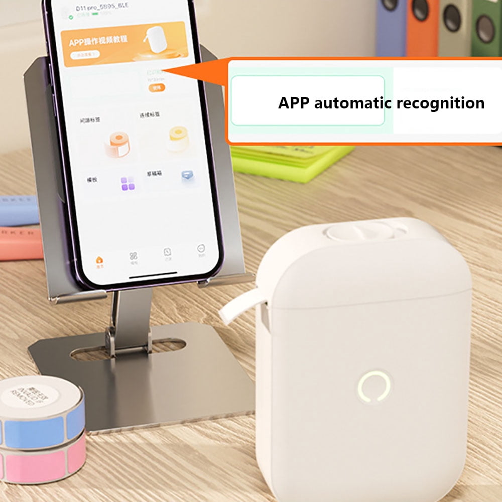 D11 Pro Portable Bluetooth Mini Thermal Label Printer Mobile Phone APP Control Sticker Printer Adhesive Label Pocket Labeller