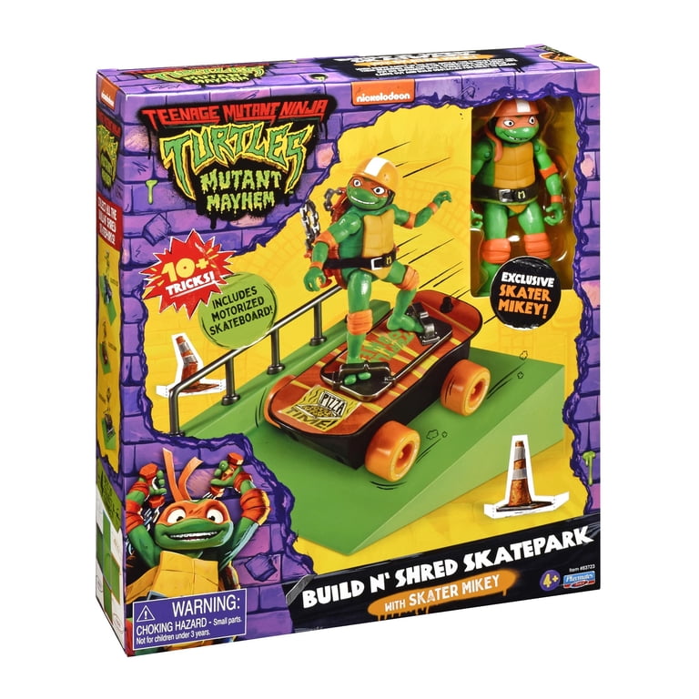 スケーターセット　yard sale等 Teenage Mutant Ninja Turtles Build N' Shred Skatepark with Skater