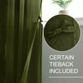 thumbnail image 6 of XWZO Olive Green Sheer Curtains 84 Inch Length 2 Panels Set with Tiebacks, Grommet Semi Transparent Light Filtering Window Drapes for Bedroom Living Room Dining Wedding Backdrop, W52 x L84, 6 of 13