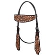 thumbnail image 2 of Hilason Western American Leather Horse Floral Headstall Breast Collar Tack Set, 2 of 8