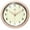 Pink, variant on Infinity Instruments Retro Round Rose Blush Metal 9.5-inch Analog Wall Clock