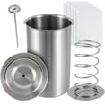 thumbnail image 2 of Qenwkxz Ham Maker Meat Press with Thermometer 304 Stainless Steel Meat Press Cooker with 5 Food Zipper Bags Multifunctional Meat Press Mold Round Shape Deli Meat Press for Meat Pork Beef Lamb, 2 of 8