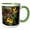 Green/White, variant on 3drose, a Patch of Black Eye Susan Flowers in Rich Autumn Colors, 15oz Mug