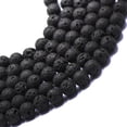 thumbnail image 3 of 15 "piedra preciosa de roca volcánica negra natural 4mm/6mm/8mm/10mm pulsera redonda DIY jinwen  Piedra preciosa volcánica, 3 of 3