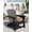 Black, variant on Modern HDPE Plastic Adirondack Chair - Oversize 380LB Poly Lumber Weather Resistant Firepit Chair - Outdoor Patio Chairs with Wooden Textured for Garden, Backyard, Lawn, Deck, Pool, Porch