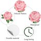 thumbnail image 3 of 128 pegatinas de rosas rosas, 8 hojas, pequeñas flores, autoadhesivas, impermeables, de plástico, para planificador., 3 of 9