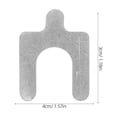 thumbnail image 2 of LOLIPPYY 50Pcs U Shaped Steel Shims for Automotive Maintenance and Adjustment Silver, 2 of 7