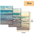 thumbnail image 4 of FCCUYE 3 Pieces Wall Art for Bedroom Tropical Seascape of Sea Waves Picture Prints on Canvas Blue Sky Framed Painting Modern Artwork Home Decor Gallery Wrapped Ready to Hang - 20"x28"x3 Panels, 4 of 6