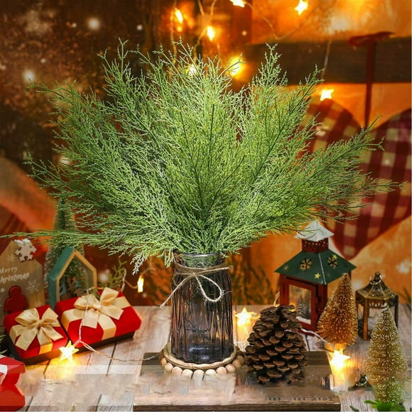 tumgatte Christmas Branches Norfolk Artificial Christmas Branches DIY Crafts Faux Christmas Norfolk Branches for Xmas Indoor Outdoor Home Decor Clearance