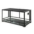 thumbnail image 5 of REPTI-ZOO Reptile Glass Terrarium, Double Hinge Door with Screen Ventilation Reptile 36" x 18" x 18", Black, 5 of 6