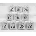 thumbnail image 5 of Darling Souvenir White Last Fling Before Wedding Favor Party Supplies Gift Pouches Favor&nbsp;Candy Bags&nbsp;15 Pieces, 5 of 5
