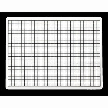 9 x 12 in. Two Sided 0.37 in. Squares Grid Board  Pack of 12