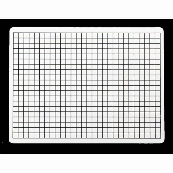 9 x 12 in. Two Sided 0.37 in. Squares Grid Board  Pack of 12