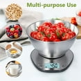 thumbnail image 6 of Himaly Digital Kitchen Scale with Measuring Bowl, 11lb/5kg Capacity for Baking & Cooking, LCD Display with Tare Function, Silver, 6 of 7