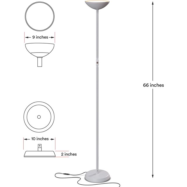 KESHENGDA SkyLite LED Floor lamp, Torchiere Super Bright Floor Lamp for