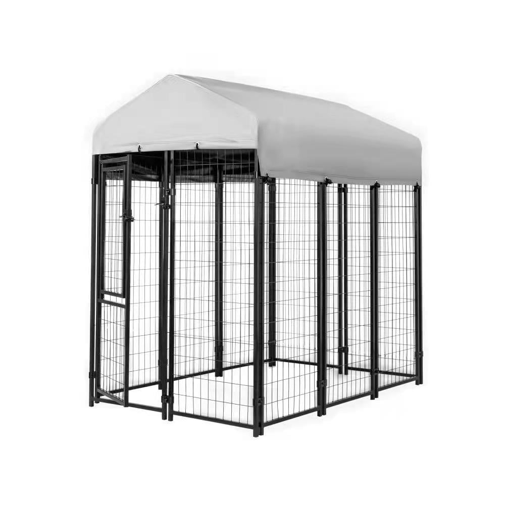 KennelMaster Black Welded Wire Dog Kennel, 72"L x 48"W x 72"H