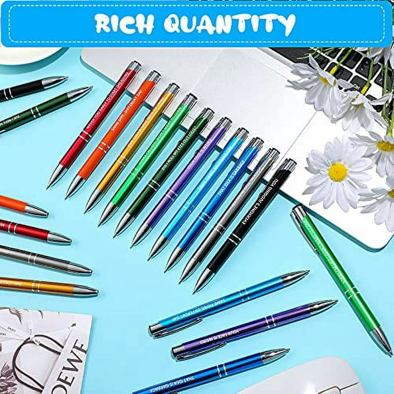 10 Pcs Snarky Office Pens Funny Ballpoint Pens Negative Passive Funny Pens  for Coworkers Complaining Quotes Sarcastic Pens Work Sucks Pen with 10