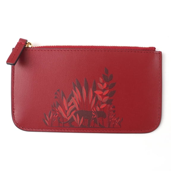 Pre-Owned Cartier Panthre Graphic Leather Fragment Case, Wallet/Coin Purse, Bordeaux, Made in...
