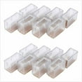 thumbnail image 1 of Tapas para patas de silla con base rectangular, almohadillas para patas de muebles en PVC antideslizantes, estables y transparentes, ideales para evitar rayones y reducir el ruido durante el, 1 of 5