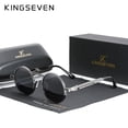 thumbnail image 2 of KINGSEVEN Gafas de Sol Polarizadas, Lentes de Alta Calidad, Marca de Diseñador, Montura de Metal, Redonda, Vintage, Estilo Gótico, Steampunk, Hombre y Mujer Fivean unisex, 2 of 2