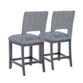 thumbnail image 5 of Powell Rankin 25" Indoor Counter Stool, set of 2, Charcoal, 5 of 10