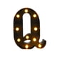 thumbnail image 3 of Letrero con letras del alfabeto iluminado, marquesina iluminada, decoración para exteriores, aniversario, dormitorio, cumpleaños, cafetería, , Q Tamaño: 681 x 858 x 157 pulgadas, 3 of 8