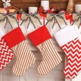 thumbnail image 5 of Dalrosia 12PCS Christmas Burlap Plaid Bow Christmas Buffalo Plaid Bow Christmas Decoration Bow for Christmas Tree Crafts Home Decoration, 5 of 6