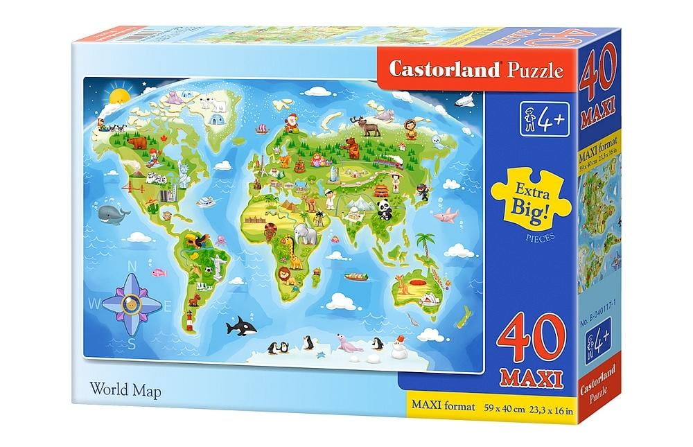 Castorland 20 Maxi Piece Jigsaw Puzzle For Kids Big Parts Tales Animals Riddle