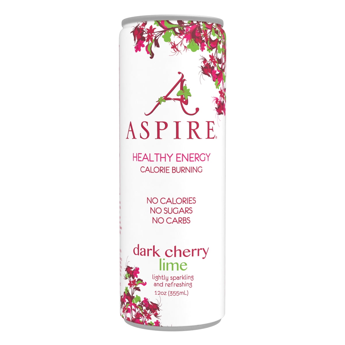 Aspire Drinks Healthy Energy Drink, Dark Cherry Lime, 12 Fl Oz, 12 Ct - Wal...