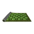 thumbnail image 2 of Ahgly Company Indoor Round Checkered Green Modern Area Rugs, 6' Round, 2 of 4
