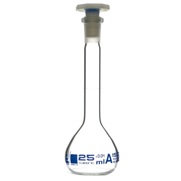 25mL Class A Volumetric Flask with Acid Proof