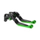 thumbnail image 1 of Palancas de freno y embrague cortas y largas para Yamaha WR125X 09-15, palanca de freno ajustable de motocicleta, aleación de aluminio, mango negro con extremo verde, 1 of 1