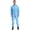 Light Blue, variant on Men's Pinstripe Long Sleeve Zipper Waterproof Hooded Jumpsuit Mechanic Coveralls Workwear Uniform Light Blue M