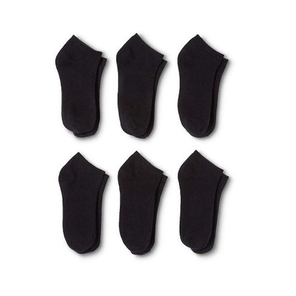 Daydana Low Cut No Show Ankle Socks Pack of 36 Polyester Size 6-12 Black White Grey