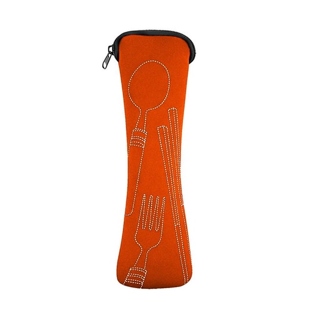 ZOUBAOQ Sac à Couverts Réutilisable Écologique pour Usage Extérieur et Quotidien, 20*6.5cm, 1 Pce