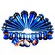 thumbnail image 3 of Juego de 28 piezas de acero inoxidable de doble cuerno para expansión de oreja, para el contorno de la oreja, joyería popular para piercing femenino, color acero, 3 of 5