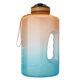 thumbnail image 1 of Botella de agua motivacional Eigraketly 3,78 l con marcador de tiempo naranja verde, 1 of 6