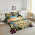 thumbnail image 3 of Erosebridal Cartoon Beach Bedding Twin Comforter Set, Ocean Marine Down Comforter, Tropic Flower Reversible Comforter Sets Twin Size, Breathable Bedroom Decor, 2 Pieces, 3 of 8