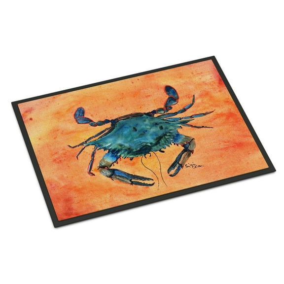 Carolines Treasures 8097-JMAT Crab Doormat 24x36 36"L x 24"W multicolor