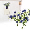thumbnail image 2 of Realistic Small Artificial Flowers, Faux Blooms for Diy Craft Wedding Bouquet, Plastic Floral Picks for Home Centerpiece Decor, 3X2X2In, 1Pcs (Purple), 2 of 5