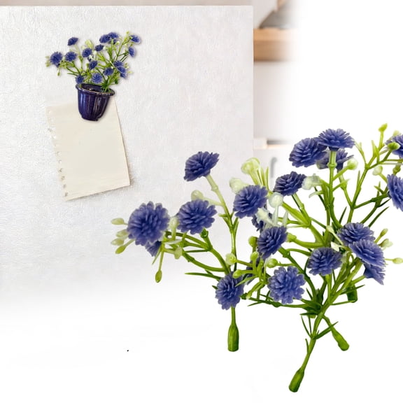 SMKE Artificial Flowers Bouquet,5Pc Purple 3." Baby'S Breath / Gypsophila Floral Arrangement Stems,Floral Stems Flower Picks,Faux Wildflowers Bouquet,Real Touch Flower,Wedding Centerpieces Decor